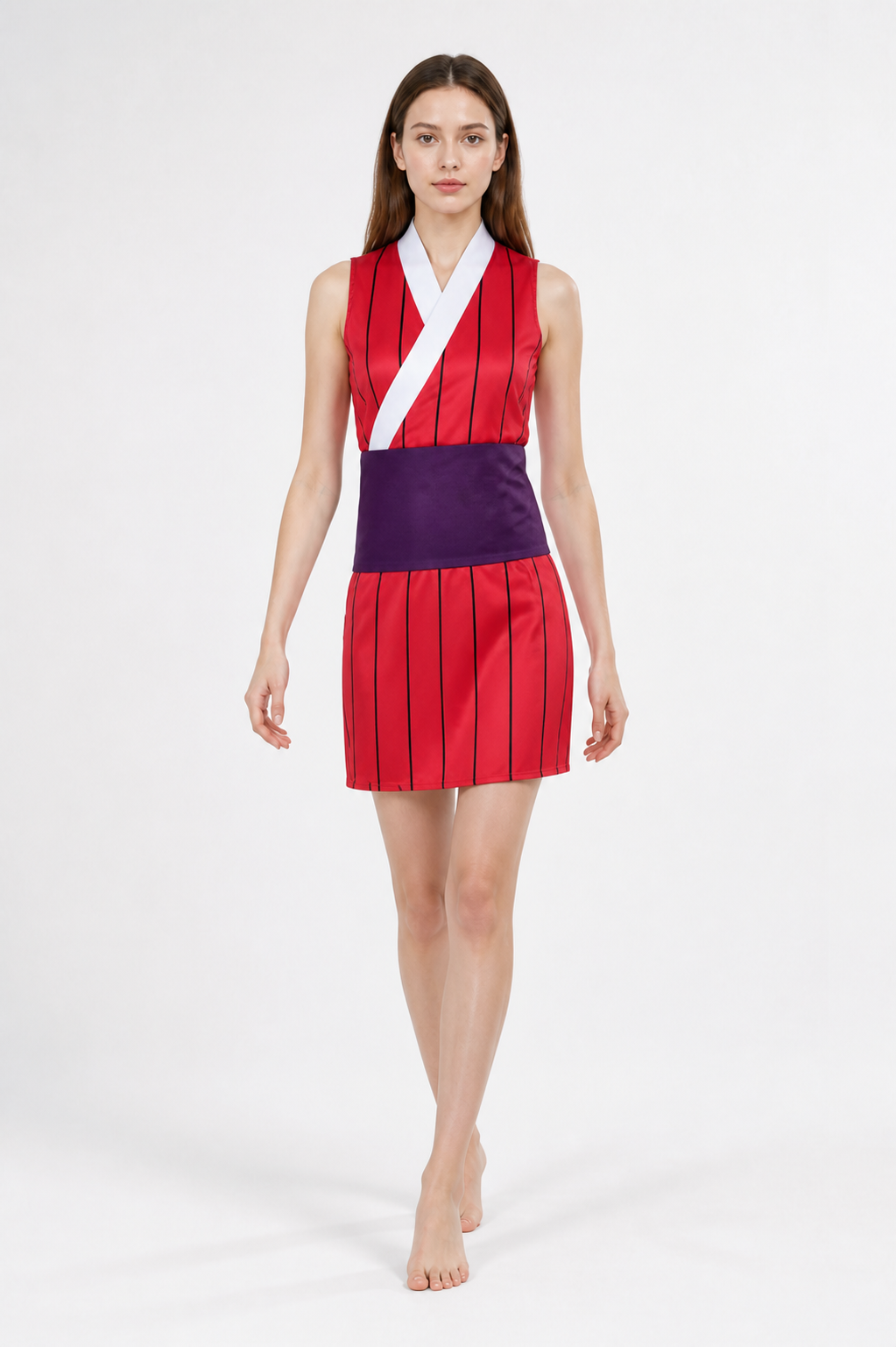 Short, Sleeveless Makio Cosplay Dress Costume Dresses detail