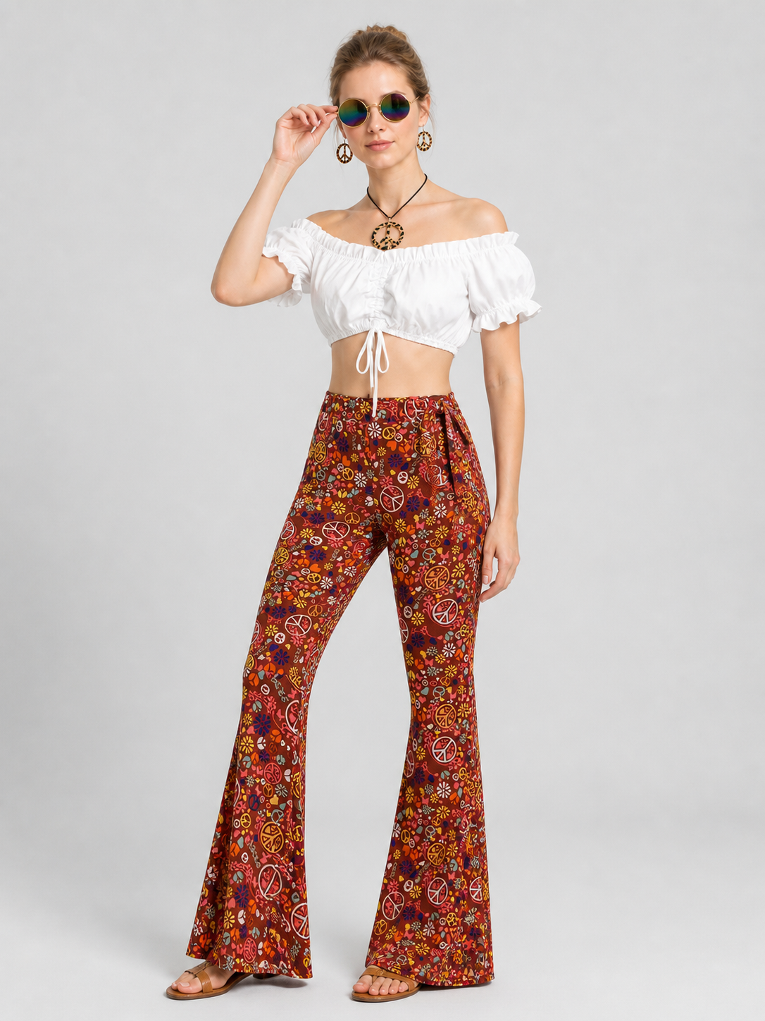 Party Costume: Top, Flare-Leg Pants, and Accessories Costume Accessories detail 2