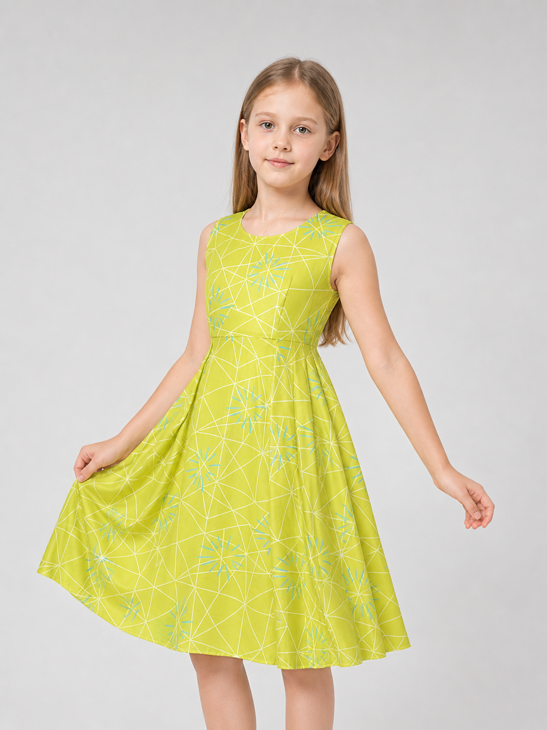 Inside Out 2 Cosplay Dress with Flared Skirt