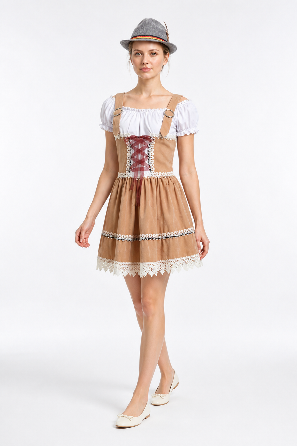 Bavarian Costume: Corset Dress with Hat Costume Dresses detail 2