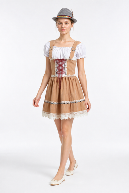 Bavarian Costume: Corset Dress with Hat Costume Dresses detail 2