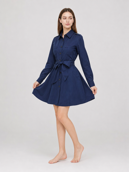 Police-Style Costume Dress with Cap