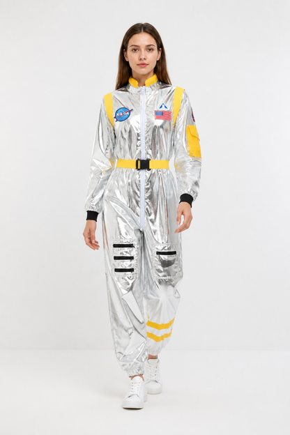 Astronaut Jumpsuit with Emblems and Pockets product detail 2