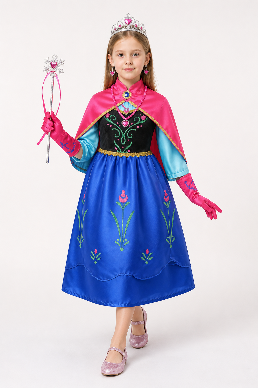 Princess Anna Costume with Cape Costume Capes detail 2