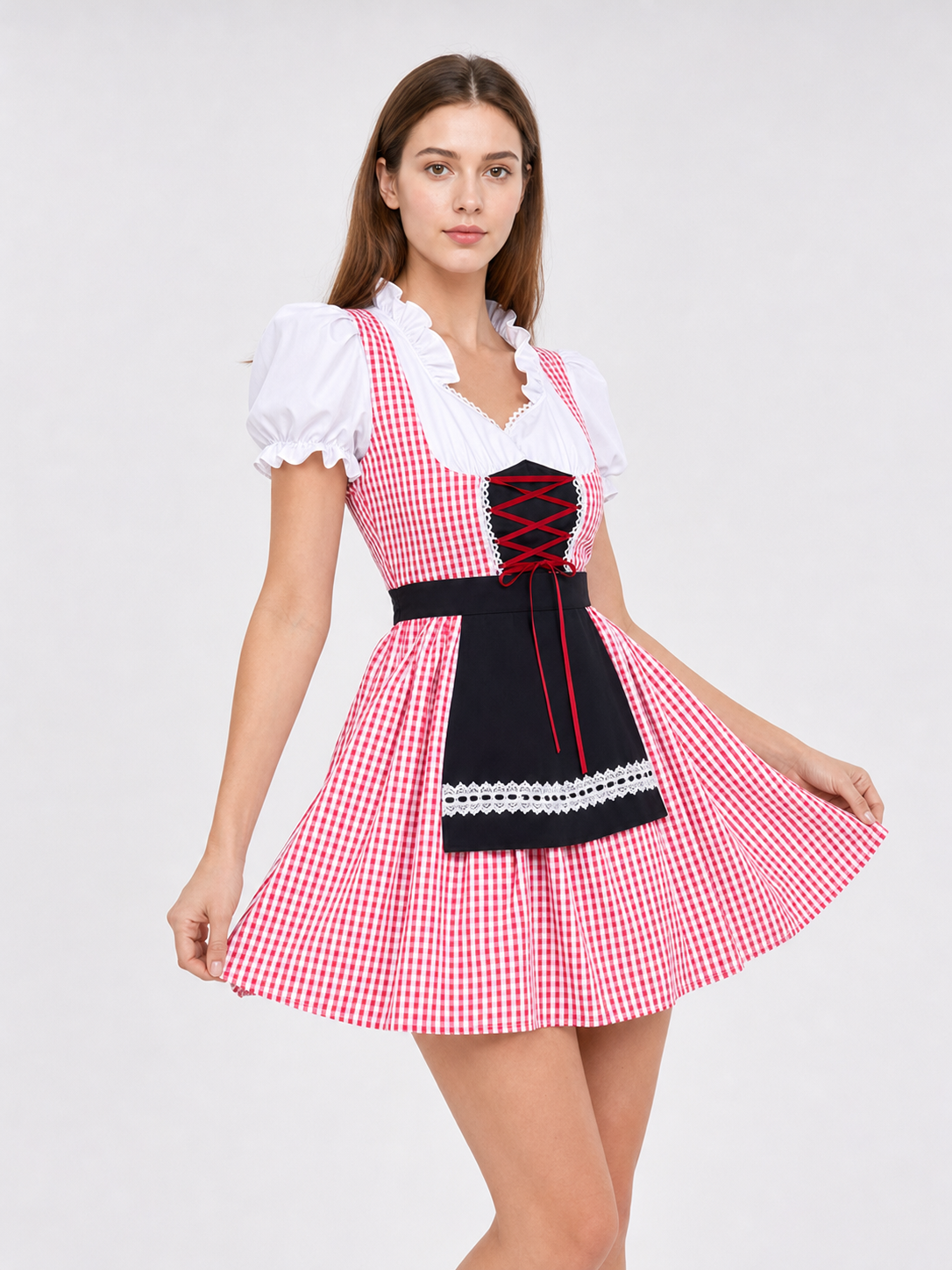 Oktoberfest-Style Costume Dress with Apron