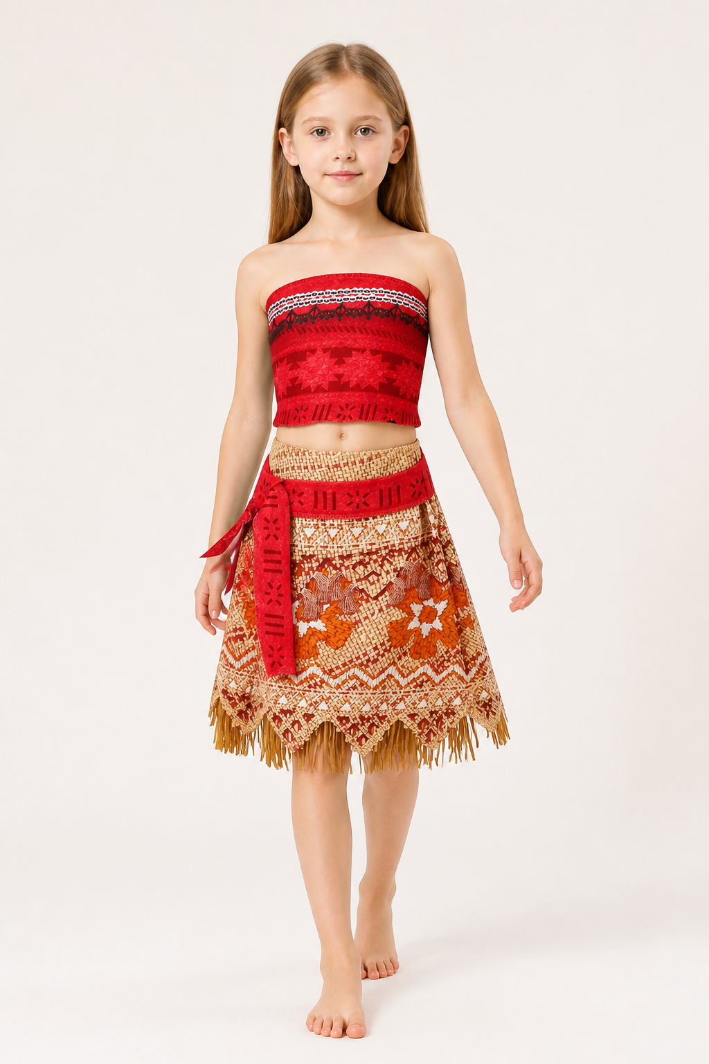 Children’s Carnival Costume: Fringed Top and Skirt