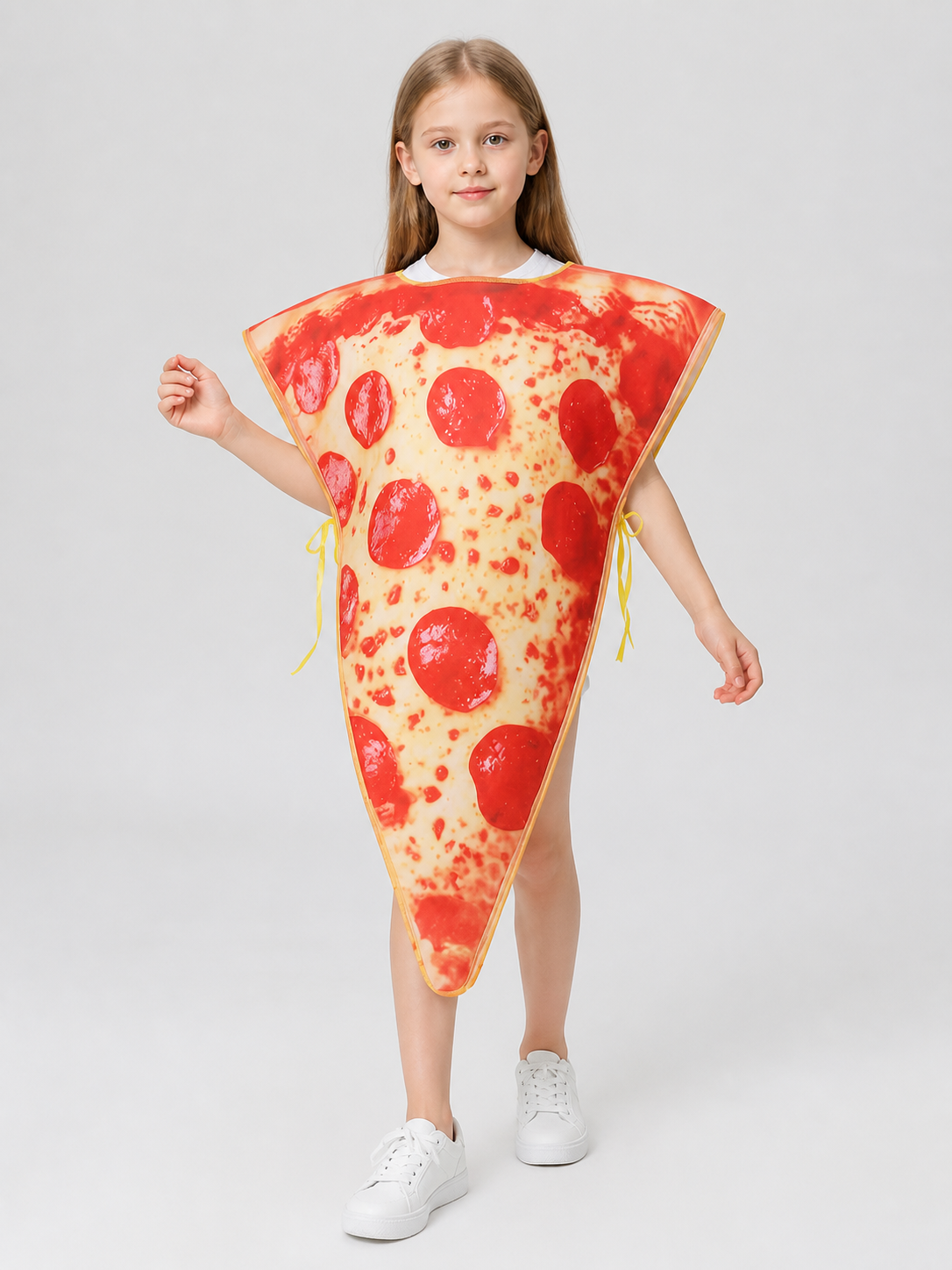 Triangular Pizza Cosplay Costume with Ties Costumes detail 2