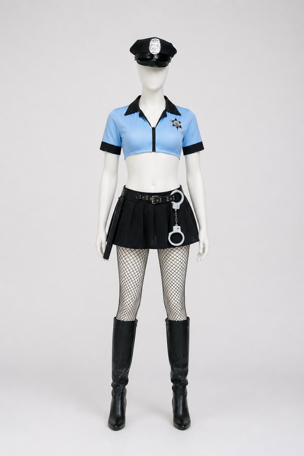 Police Costume with Short Blouse and Skirt Costumes detail 2