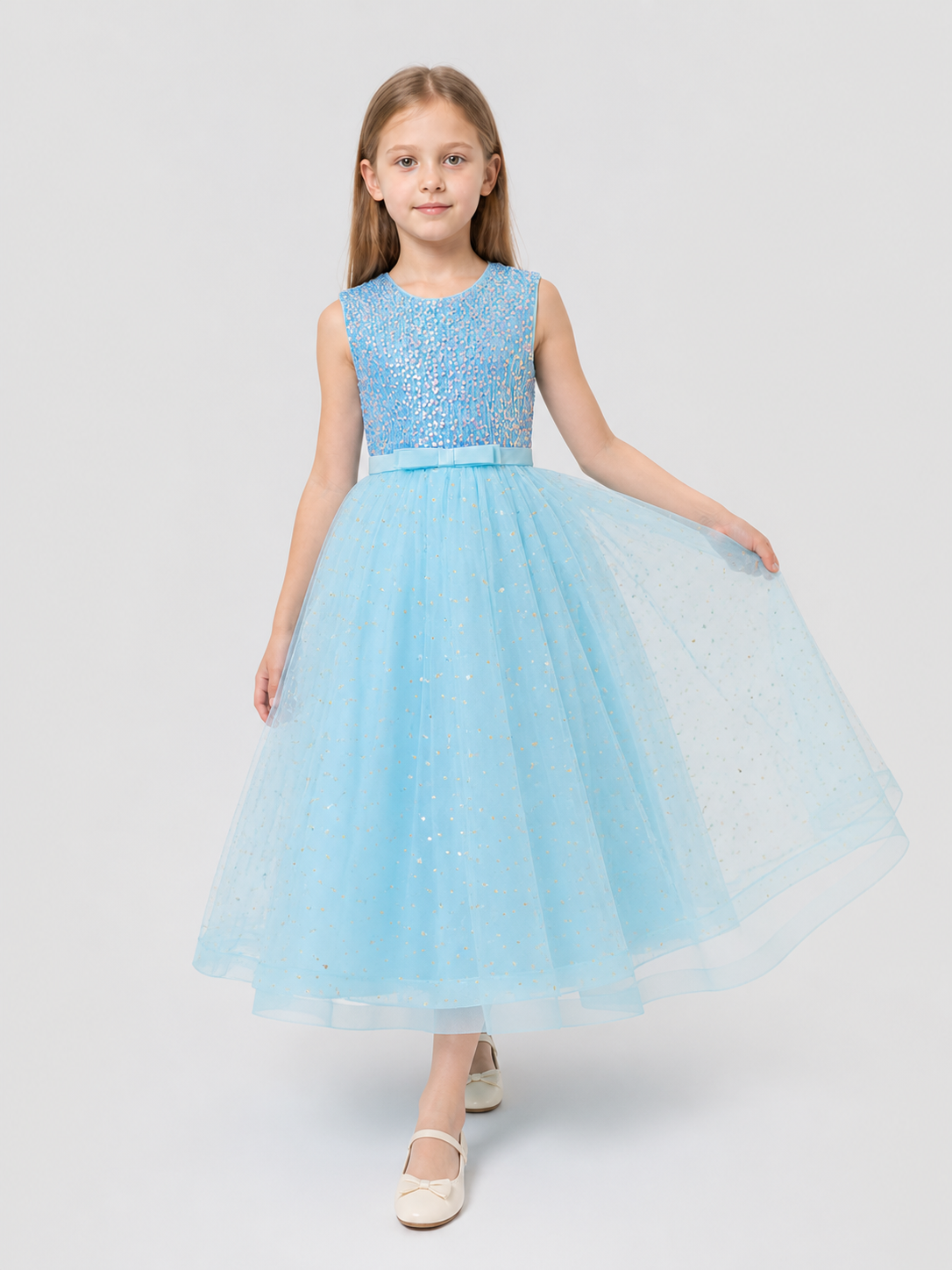 Children's Princess Dress with Sequins and a Full Skirt Costume Dresses detail 2