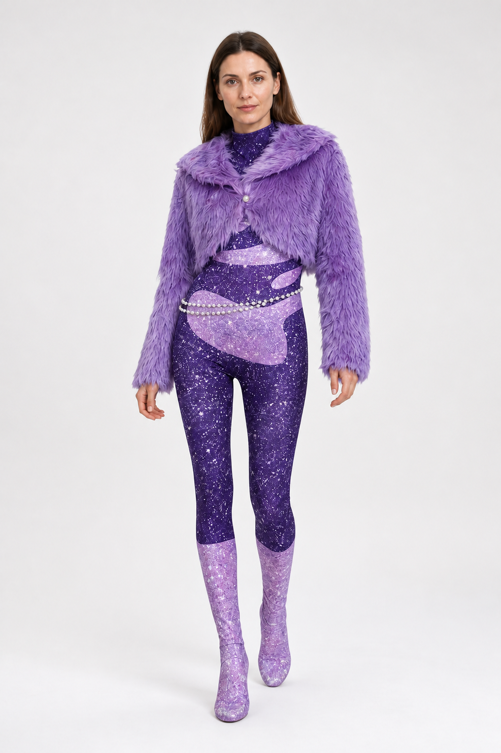 Purple Plush Cosplay Costume Inspired by Zootopia Costumes detail 2