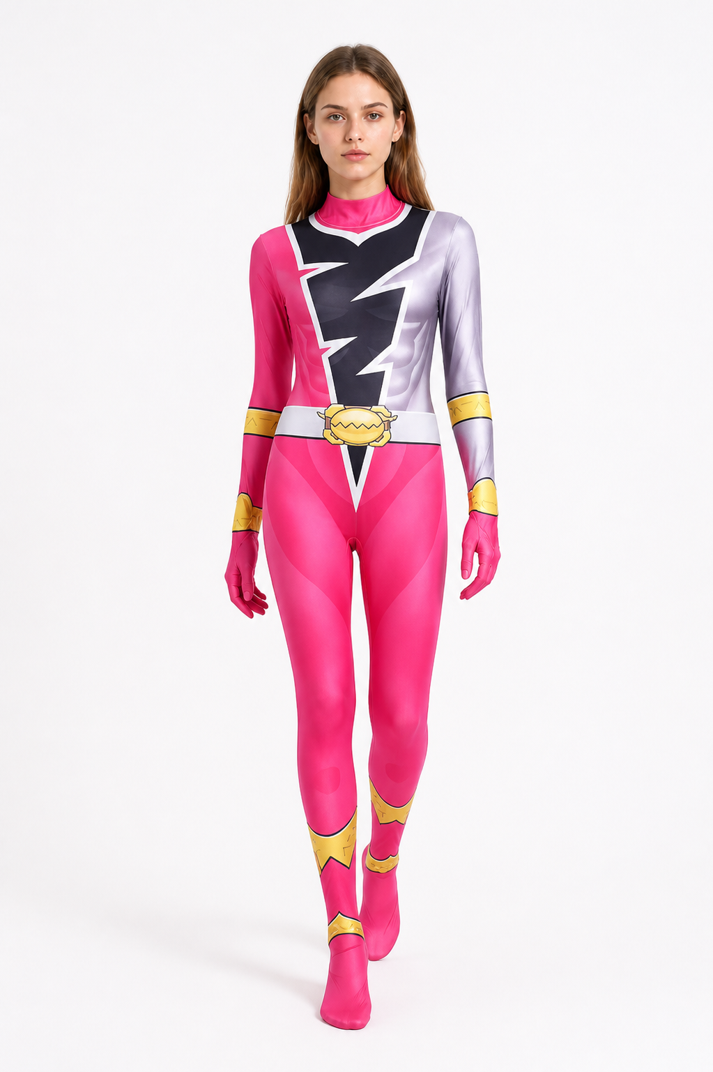 Hooded Jumpsuit Costume with Lightning Print Costumes detail 2