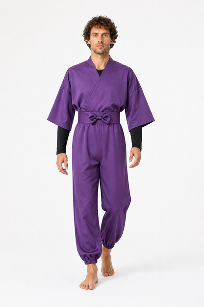 Ninja Cosplay Jumpsuit with Wide Sleeves Costumes detail 2