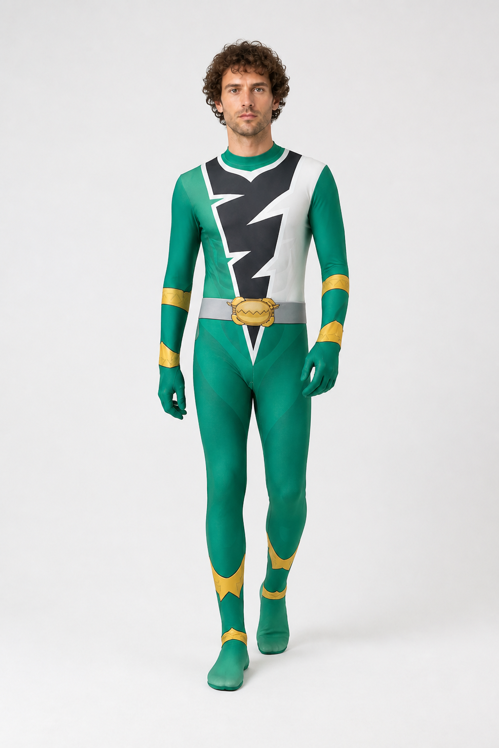 Knight Jumpsuit Costume with Mask and Zipper Costume Masks detail 2