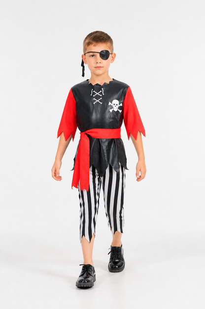Pirate Costume Set with Striped Pants Costumes detail