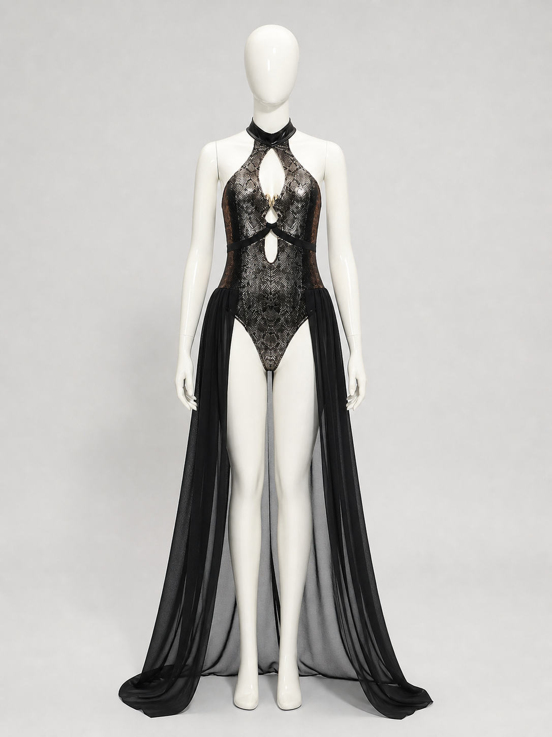Gorgon Medusa Costume with Scaled Texture