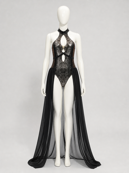 Gorgon Medusa Costume with Scaled Texture