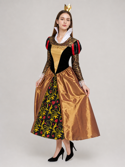 Fantasy-Style Queen of Hearts Cosplay Dress
