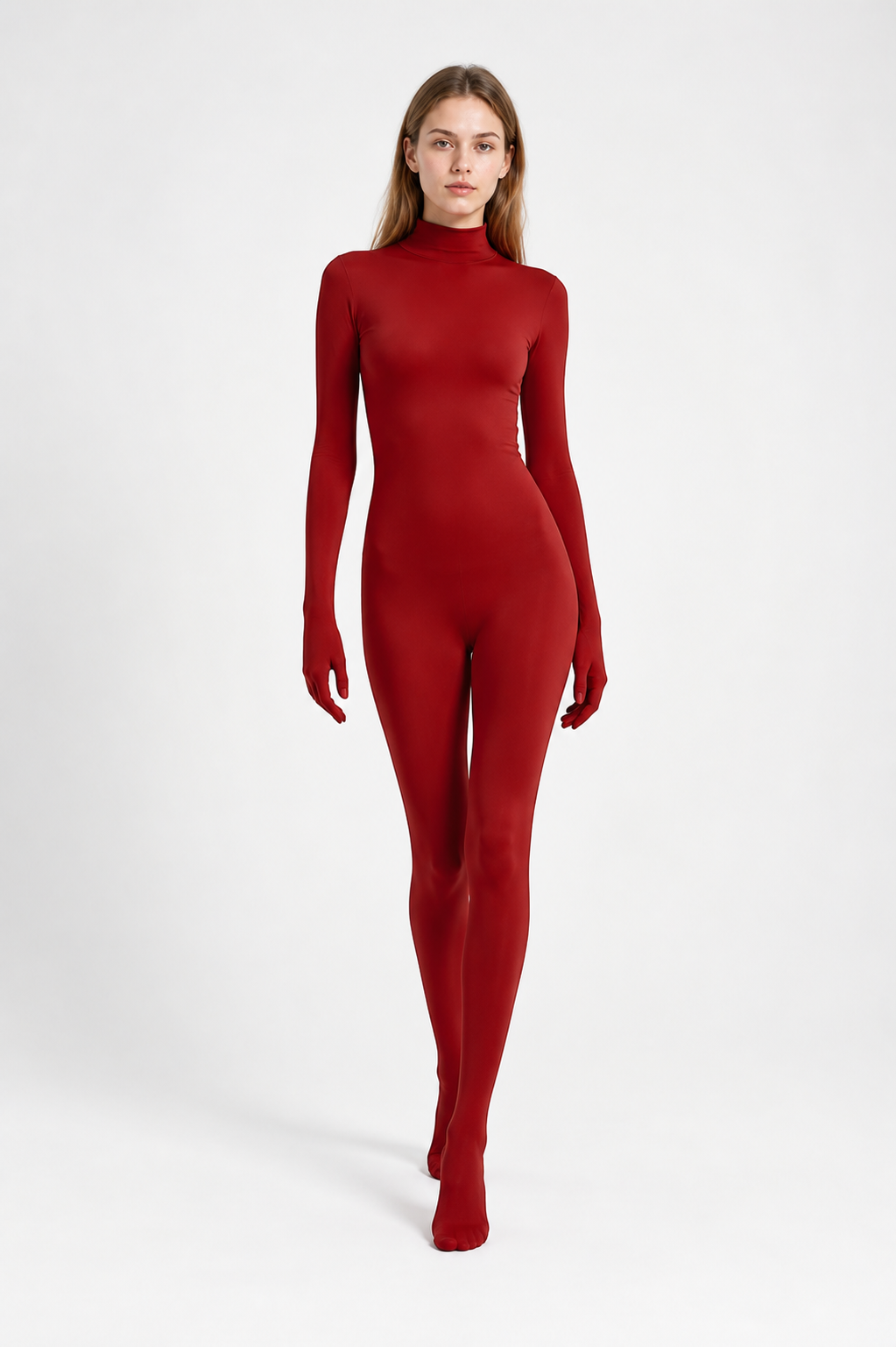 Red Jumpsuit with Covered Hands and Feet product detail