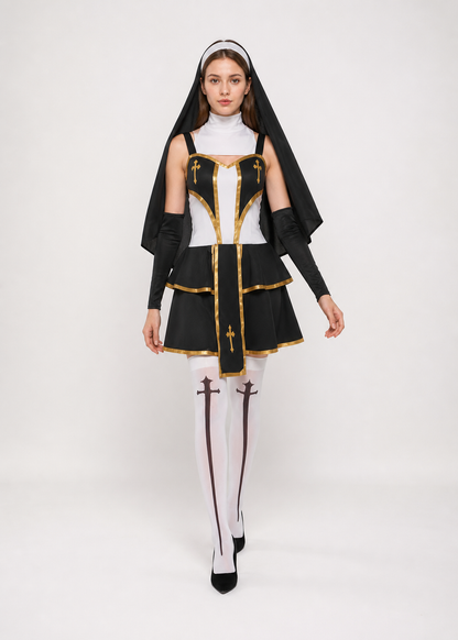 Ceremonial Vestment with a Cross and Gold Trim product detail 2
