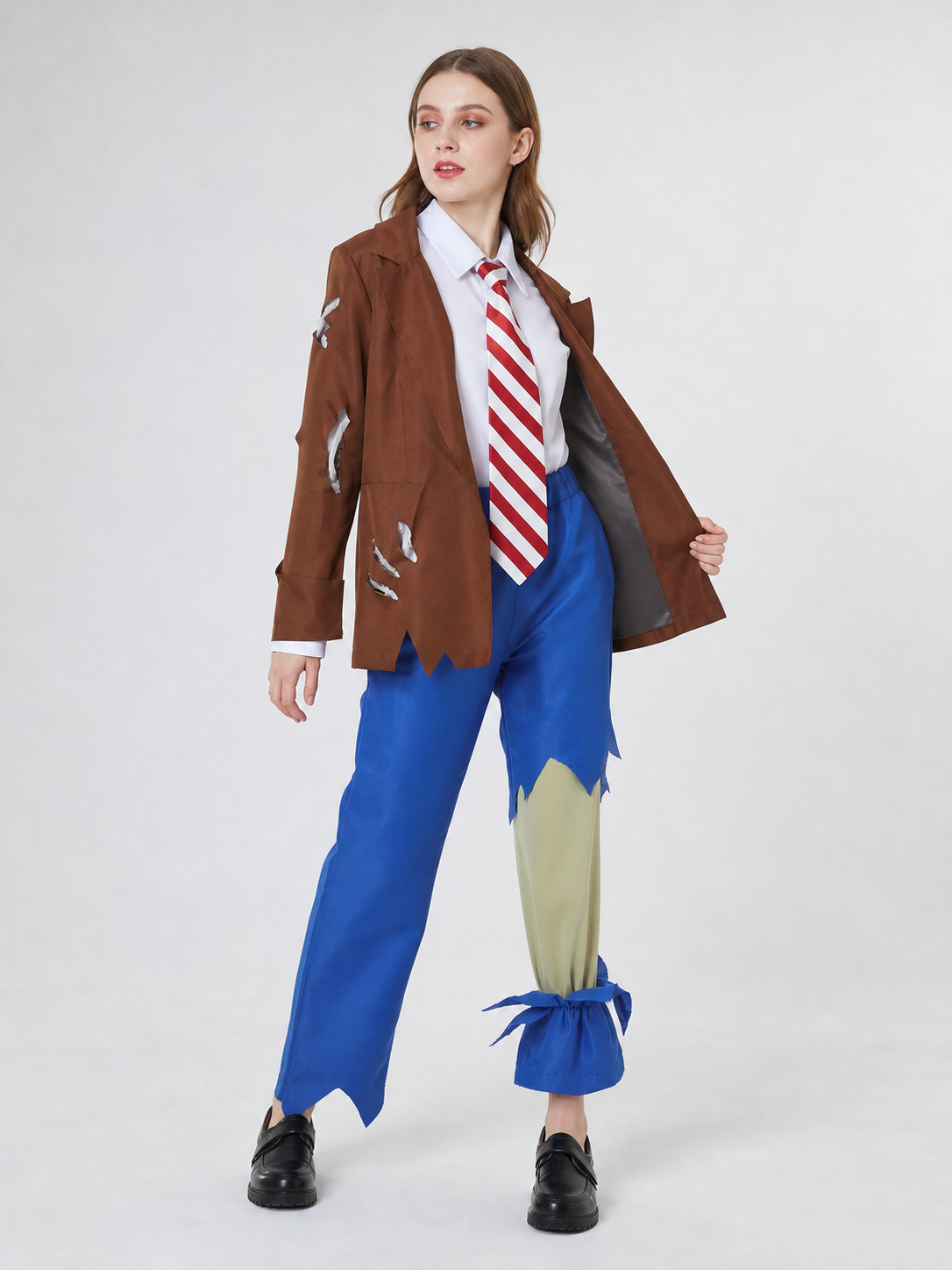 Zombie Costume with Oversized Head
