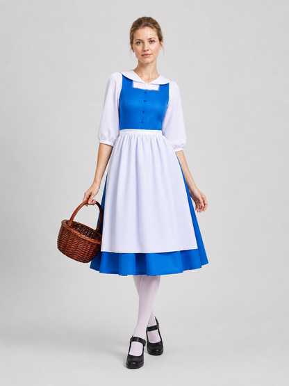 Alice cosplay dress, blue and white, with apron Costume Dresses detail 2