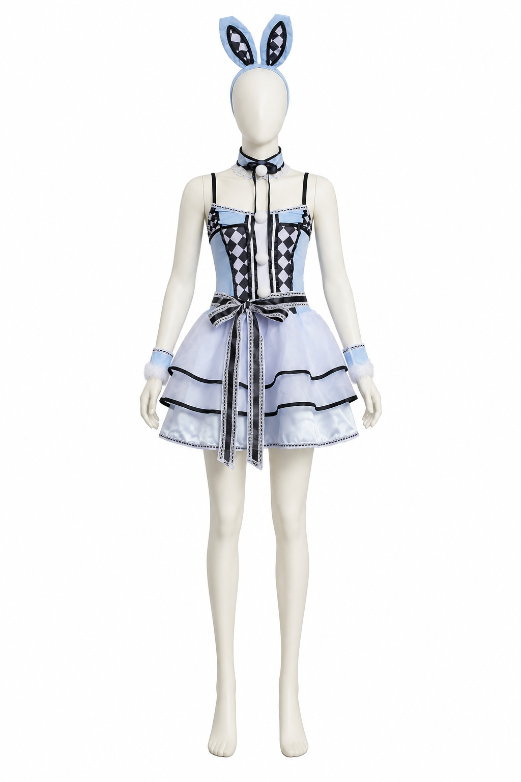 Bunny Cosplay Costume with Ears and a Full Skirt