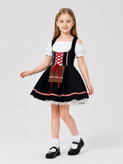 Bavarian-Style Dirndl Dress for Oktoberfest Costume Dresses detail 2