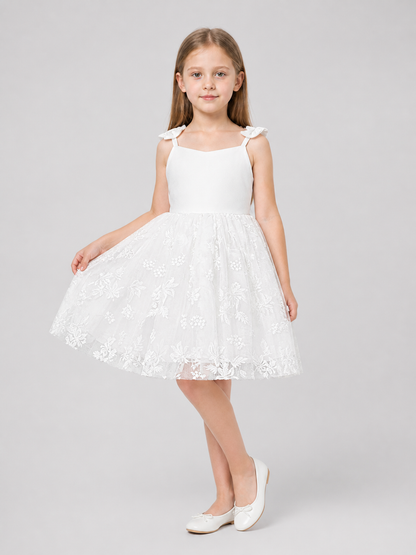 Girls' Dressy Embroidered Dress with a Full Skirt Costume Dresses detail 2