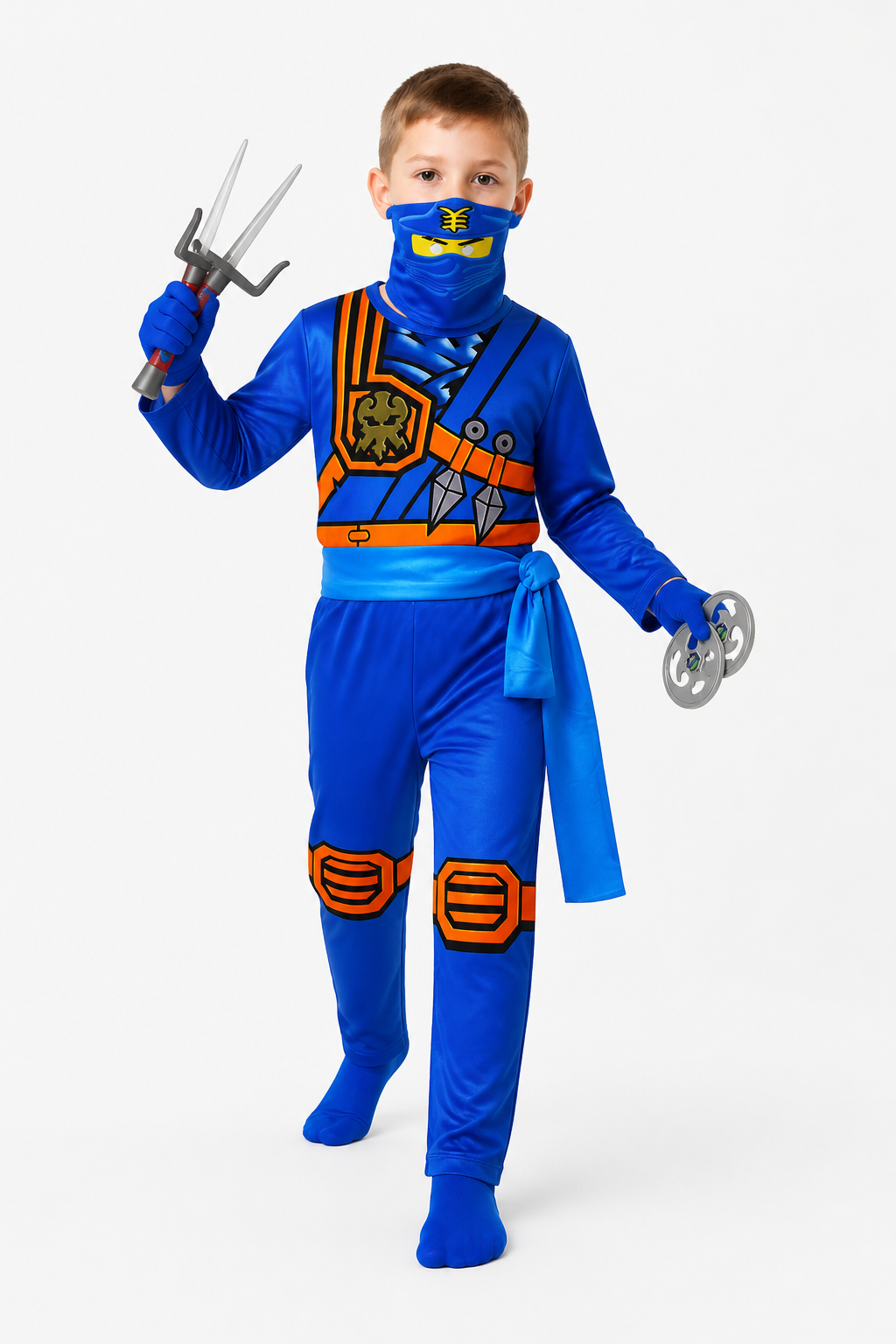 Kids' Ninja Costume with Mask and Gloves Costume Masks detail 2