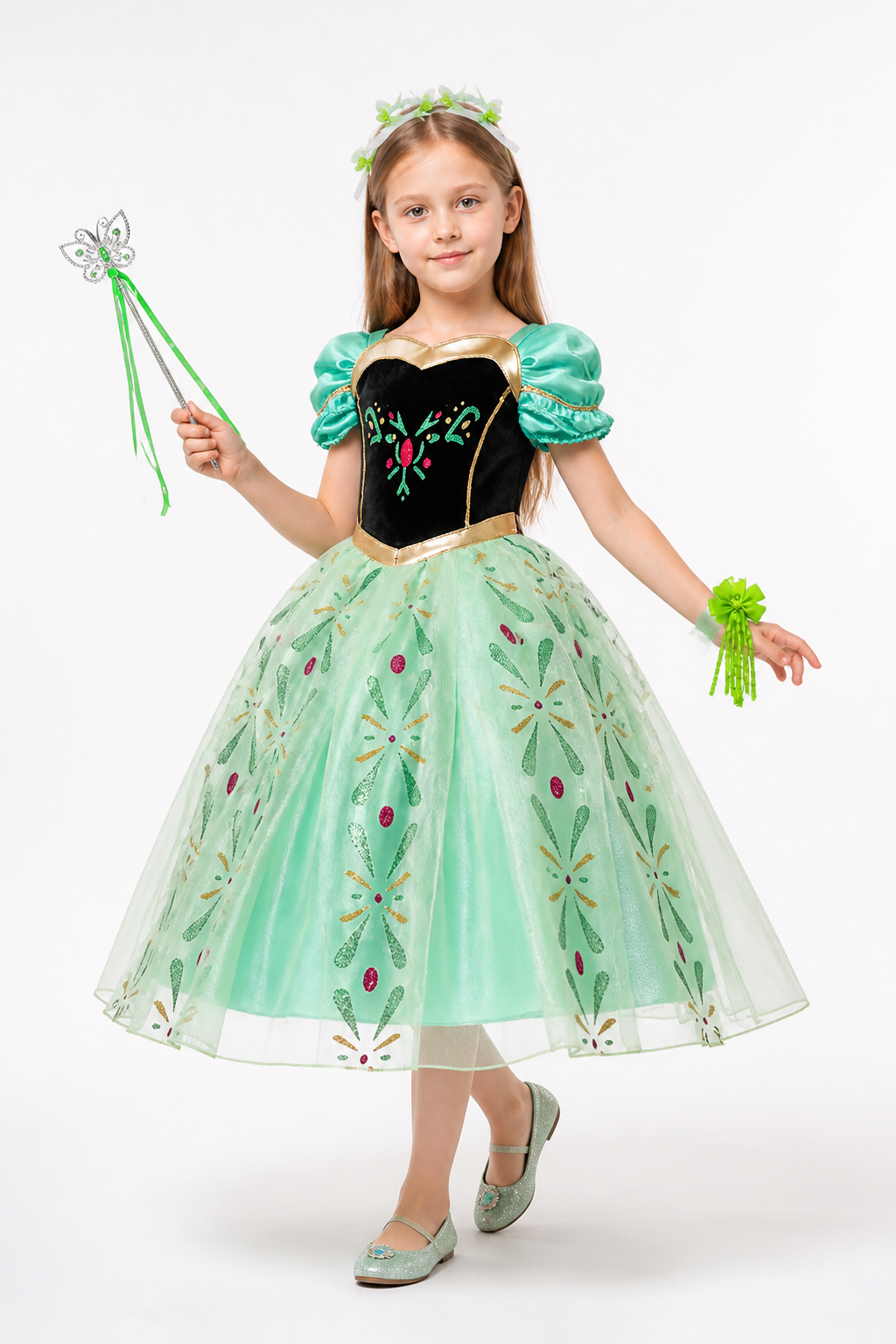 Princess Dress with Corset and Full Skirt for Halloween Costume Dresses detail 2