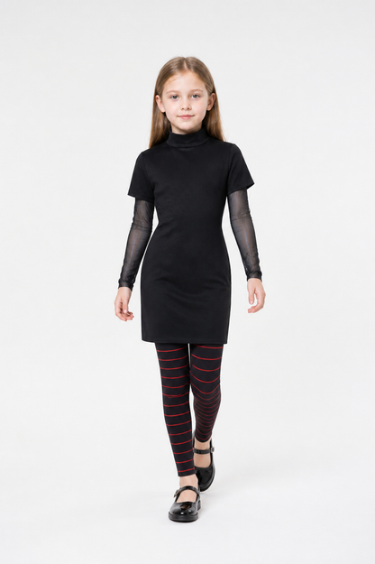 Vampire Costume with Dress and Striped Pants Costume Dresses detail 2