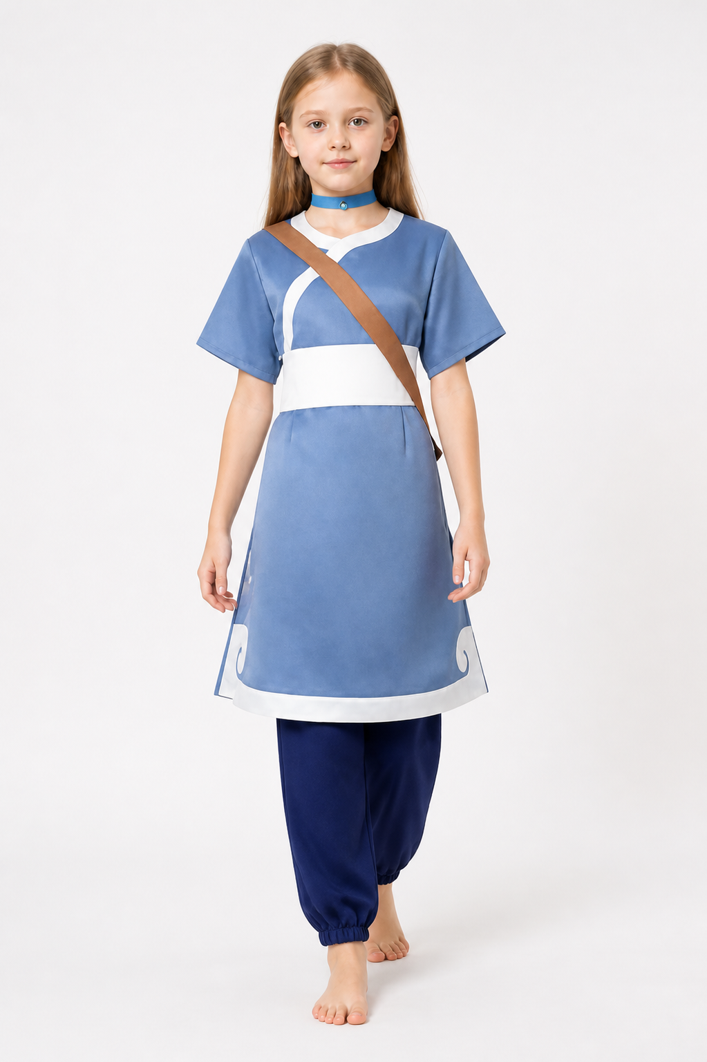 Avatar Cosplay Costume: Blue Top and Pants