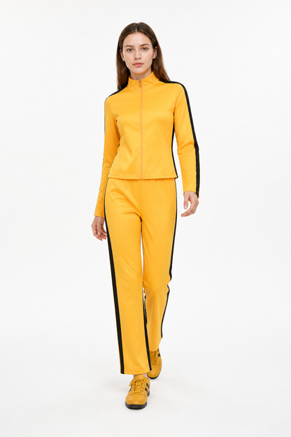 Two-Piece Yellow and Black Tracksuit product detail