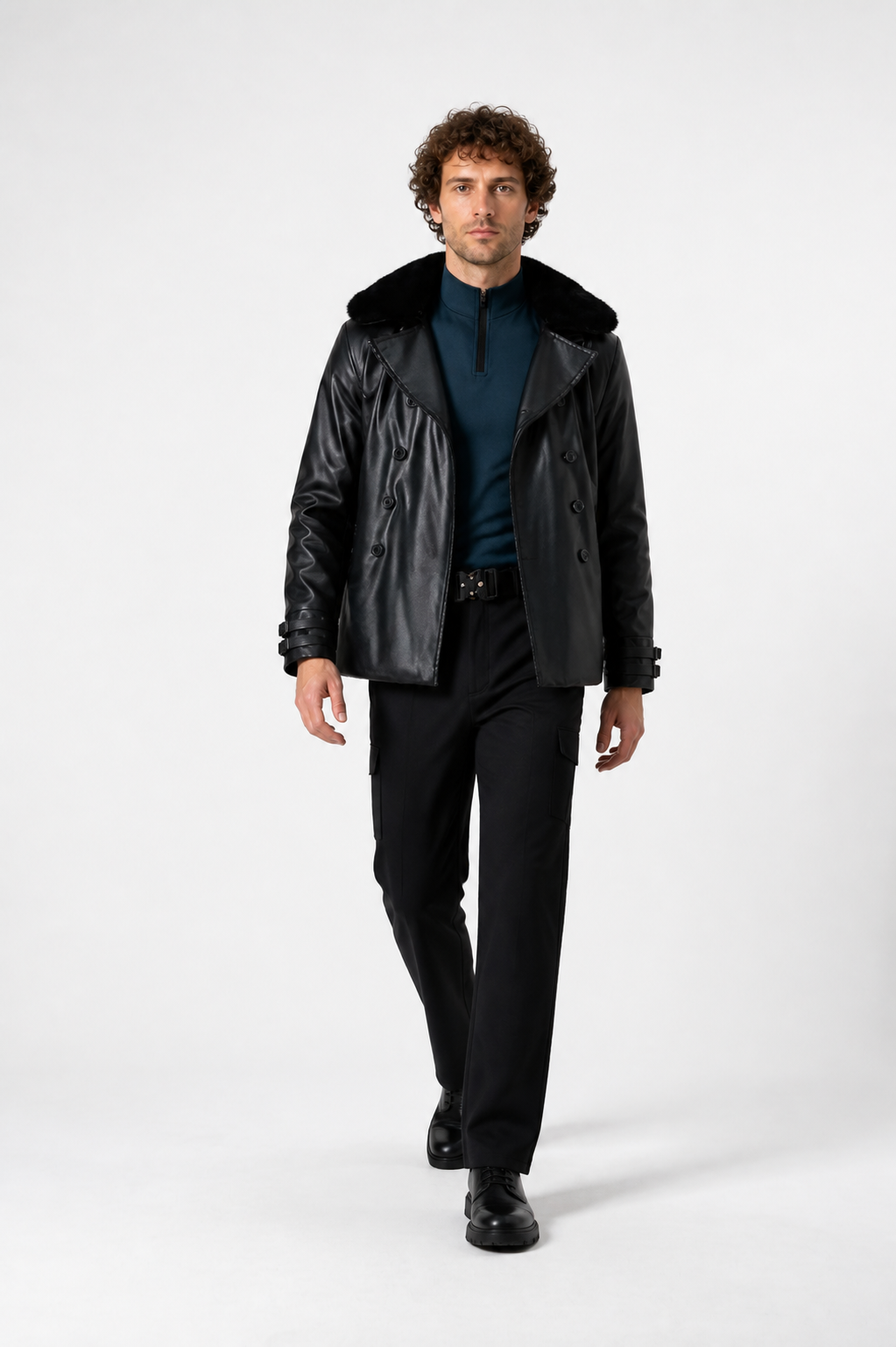 Cosplay Costume with Jacket, Turtleneck, and Pants Costumes detail 2