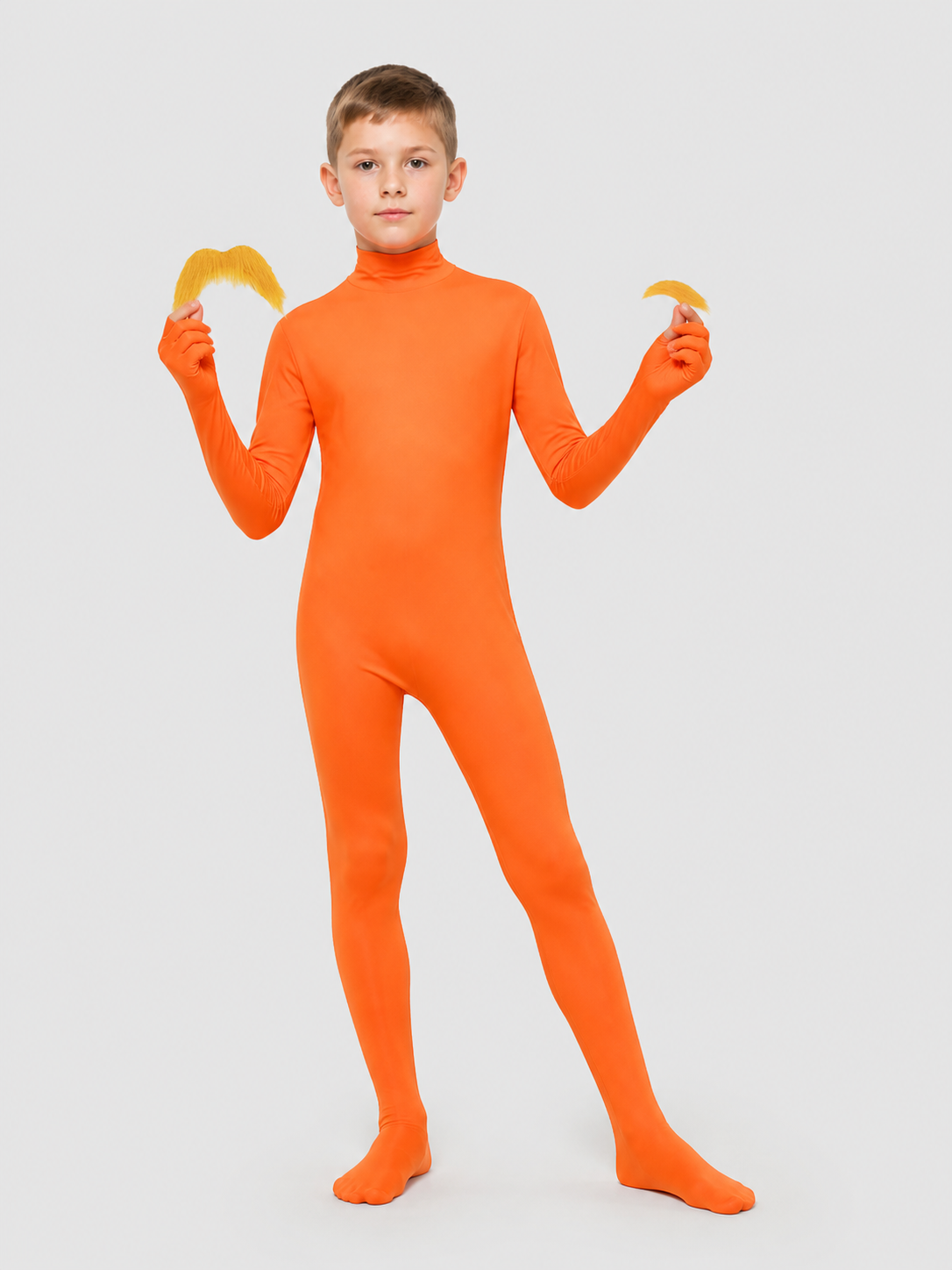 Orange Hooded Halloween Jumpsuit Costume Costumes detail 2