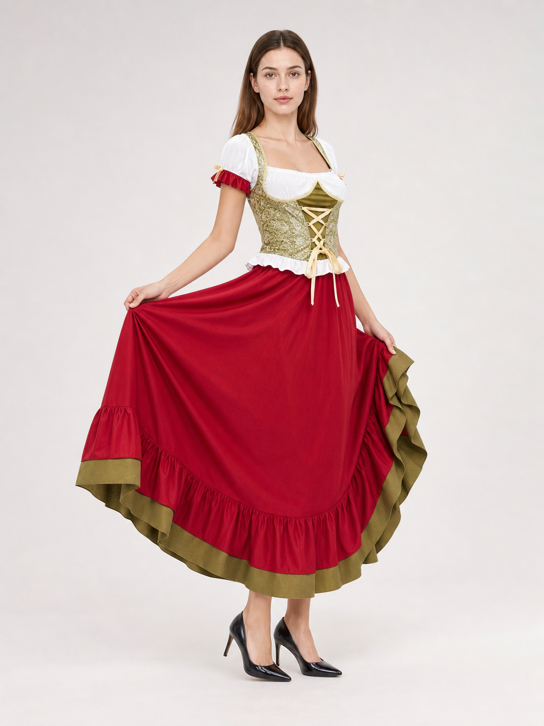 Bavarian-Style Carnival Dress for Oktoberfest