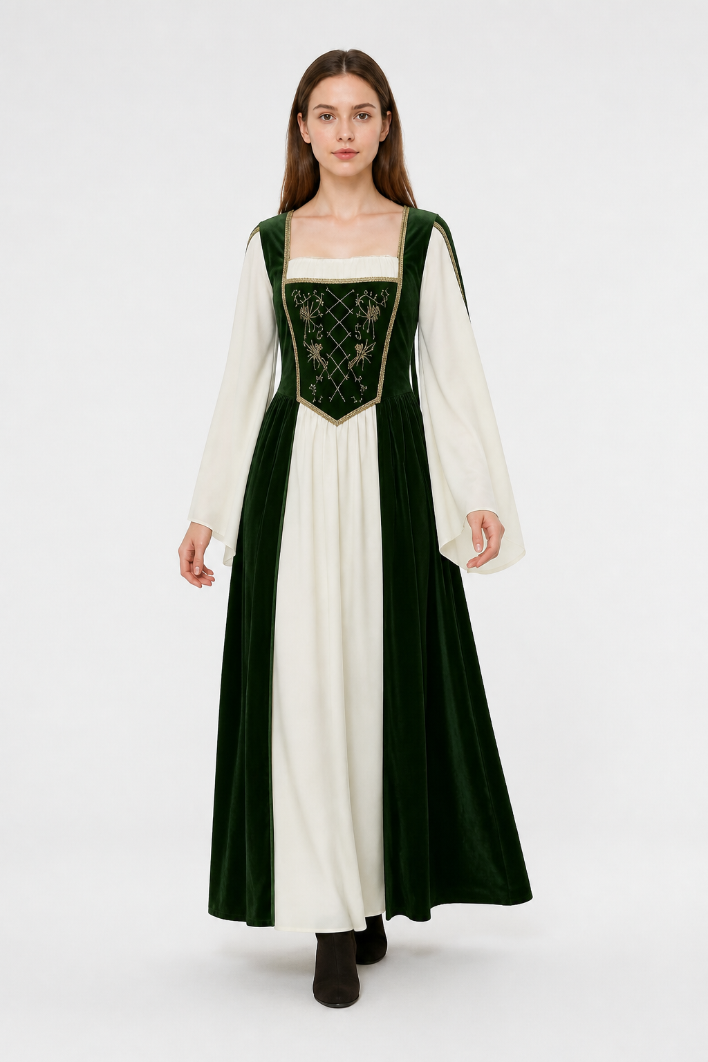 Historical Costume with Long Sleeves and a Long Skirt Costumes detail 2