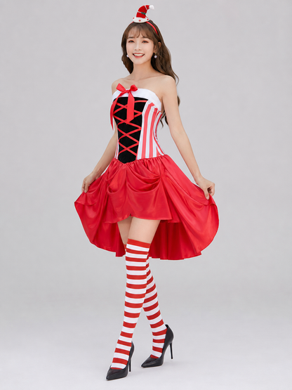 Christmas Cosplay Costume, Stage Outfit Costumes detail