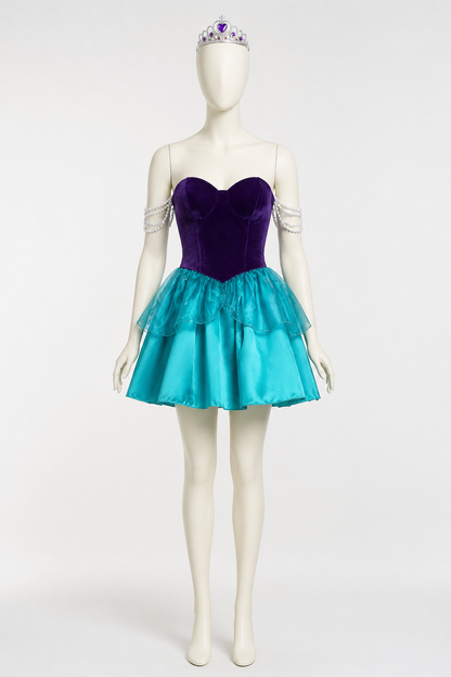 Strapless Carnival Dress with Tiered Skirt Costume Dresses detail 2