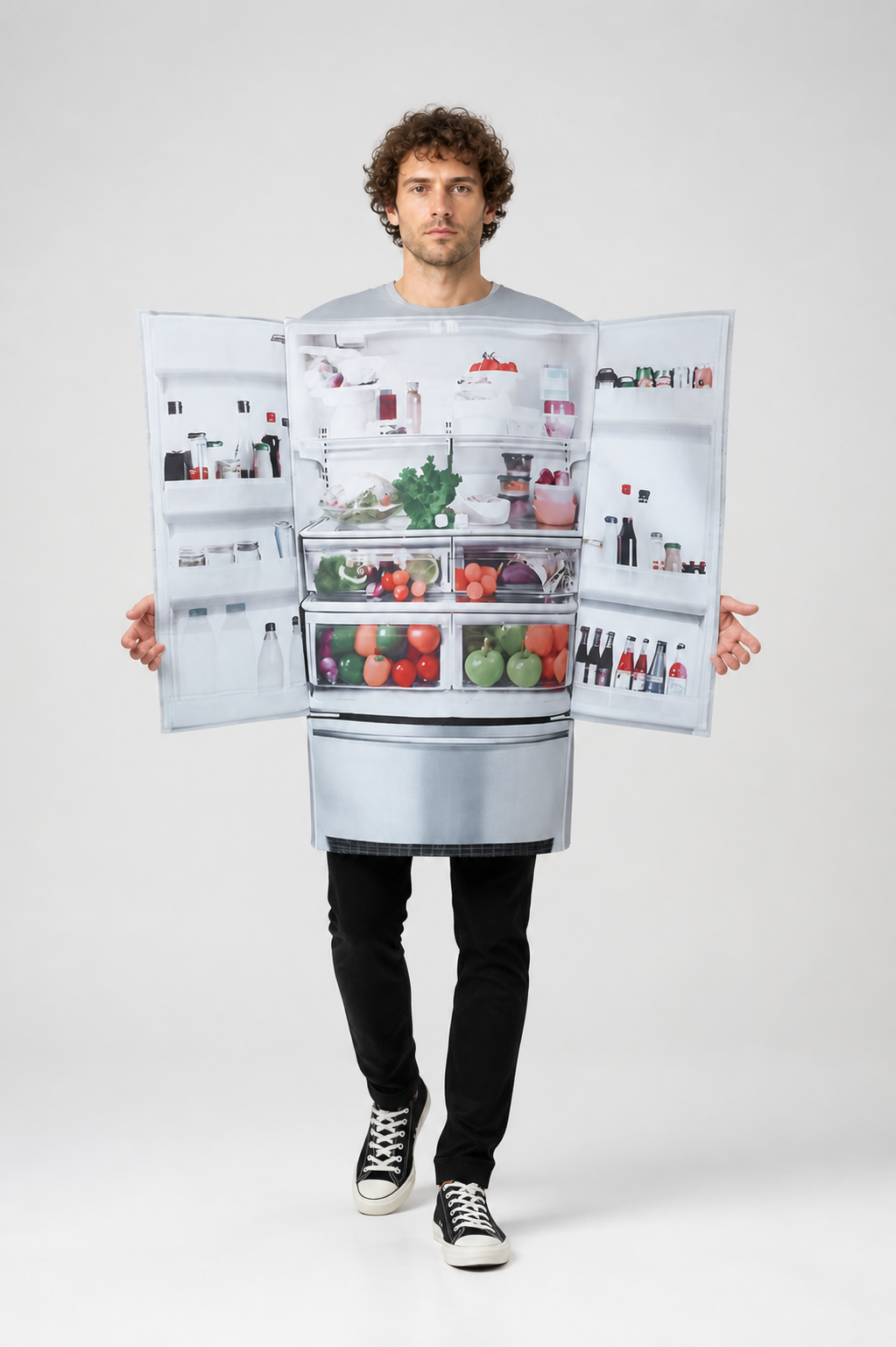 Refrigerator-Shaped Jumpsuit Costume with Double Doors Costumes detail 2