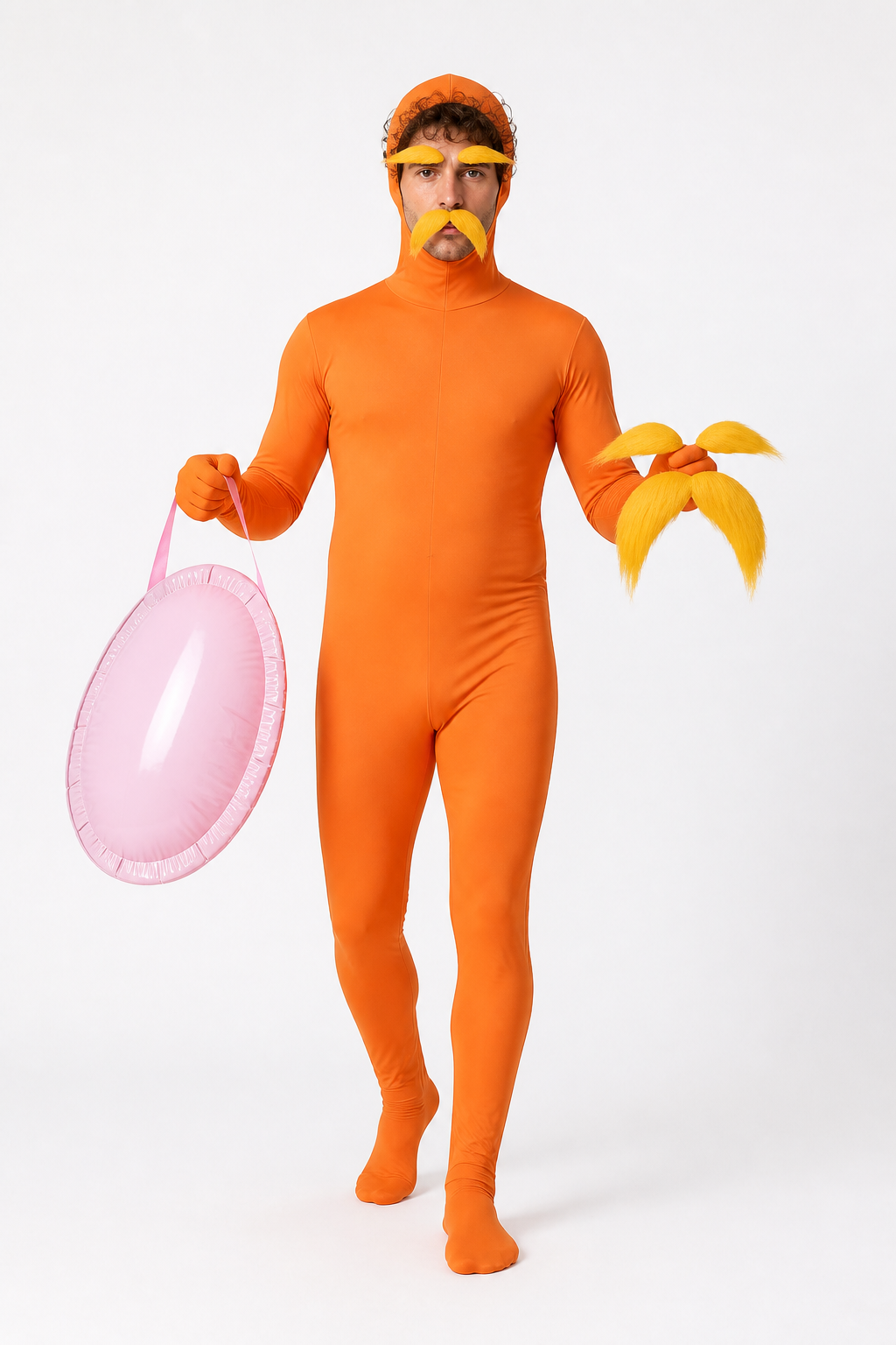 Orange hooded jumpsuit costume for Halloween Costumes detail 2