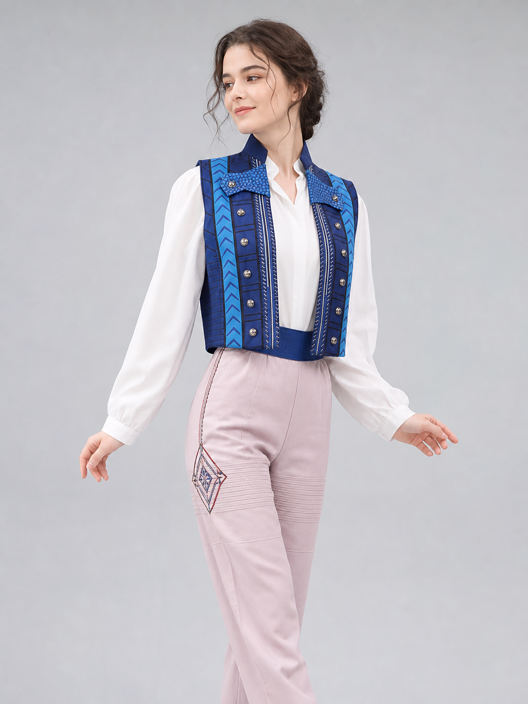 Fiyero Cosplay Costume: Vest, Shirt, and Pants