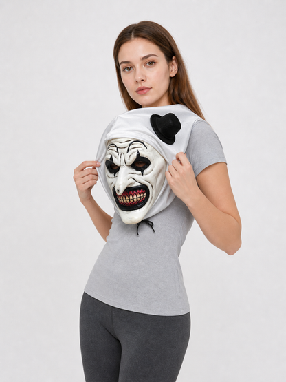 Scary Clown Mask with Hood for Cosplay