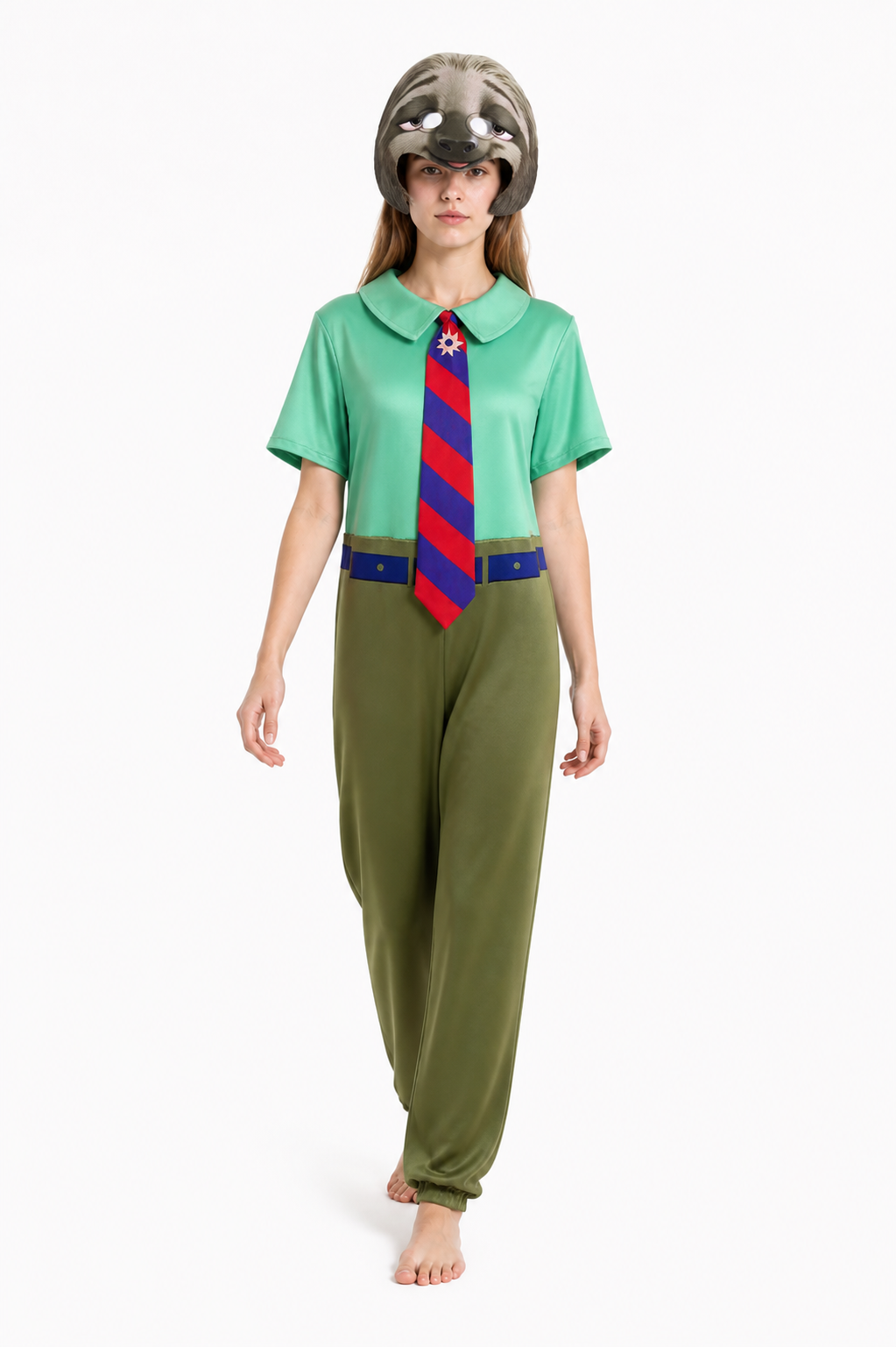 Sloth Carnival Costume, Hooded Jumpsuit Costumes detail 2