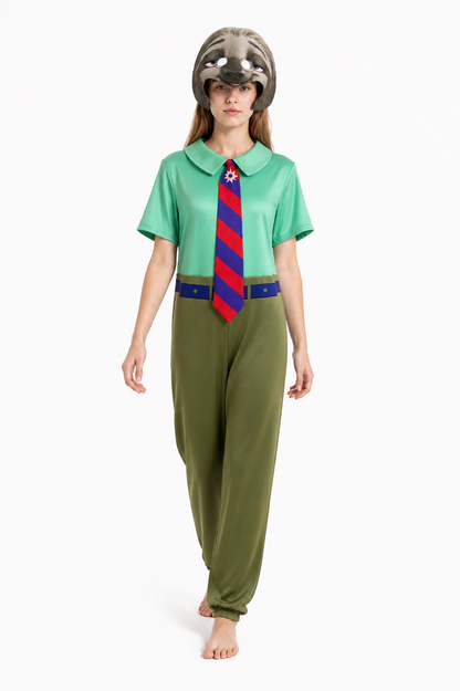 Sloth Carnival Costume, Hooded Jumpsuit Costumes detail 2