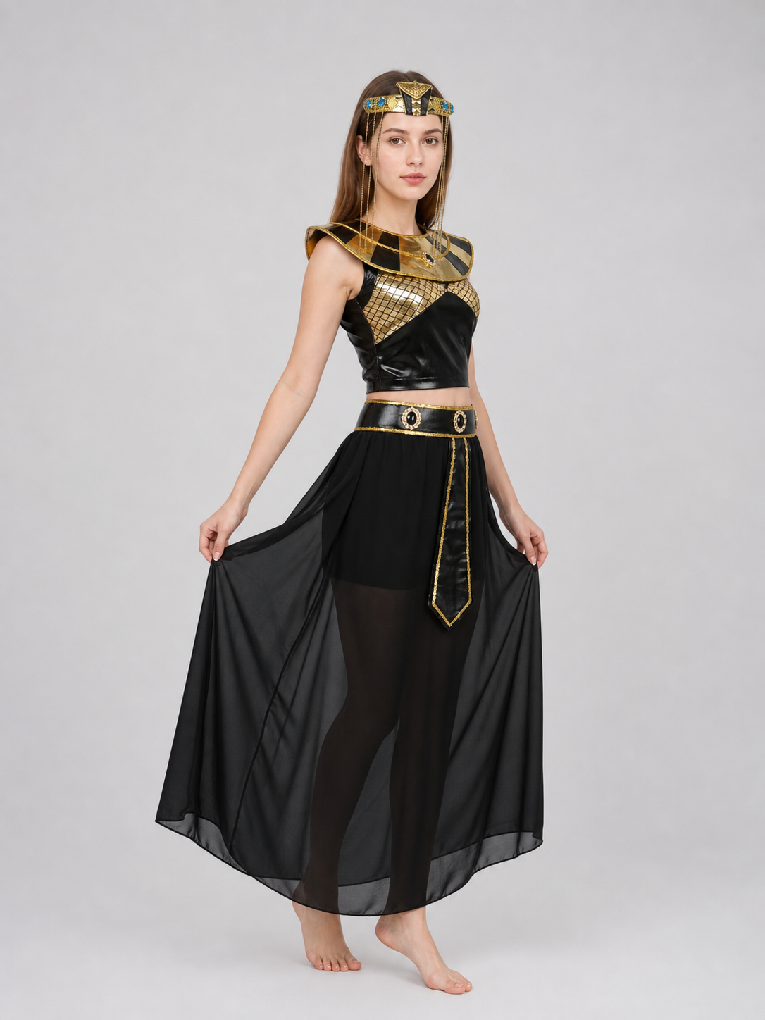 Cleopatra Costume, Egyptian Look, Set