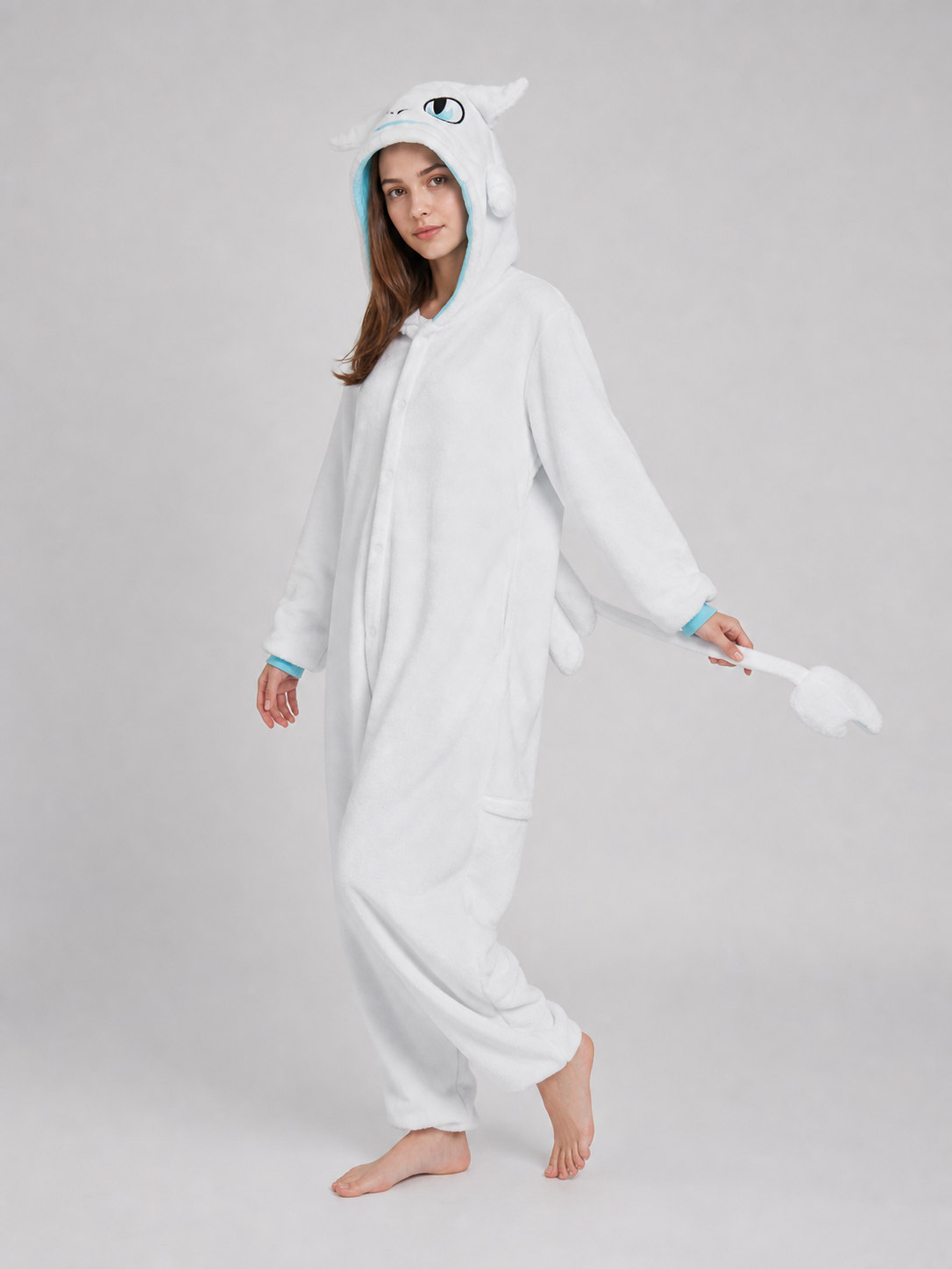 Hooded Dragon Kigurumi, One-Piece Home Costume