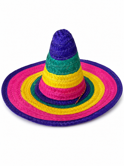 Purple Wide-Brim Carnival Hat
