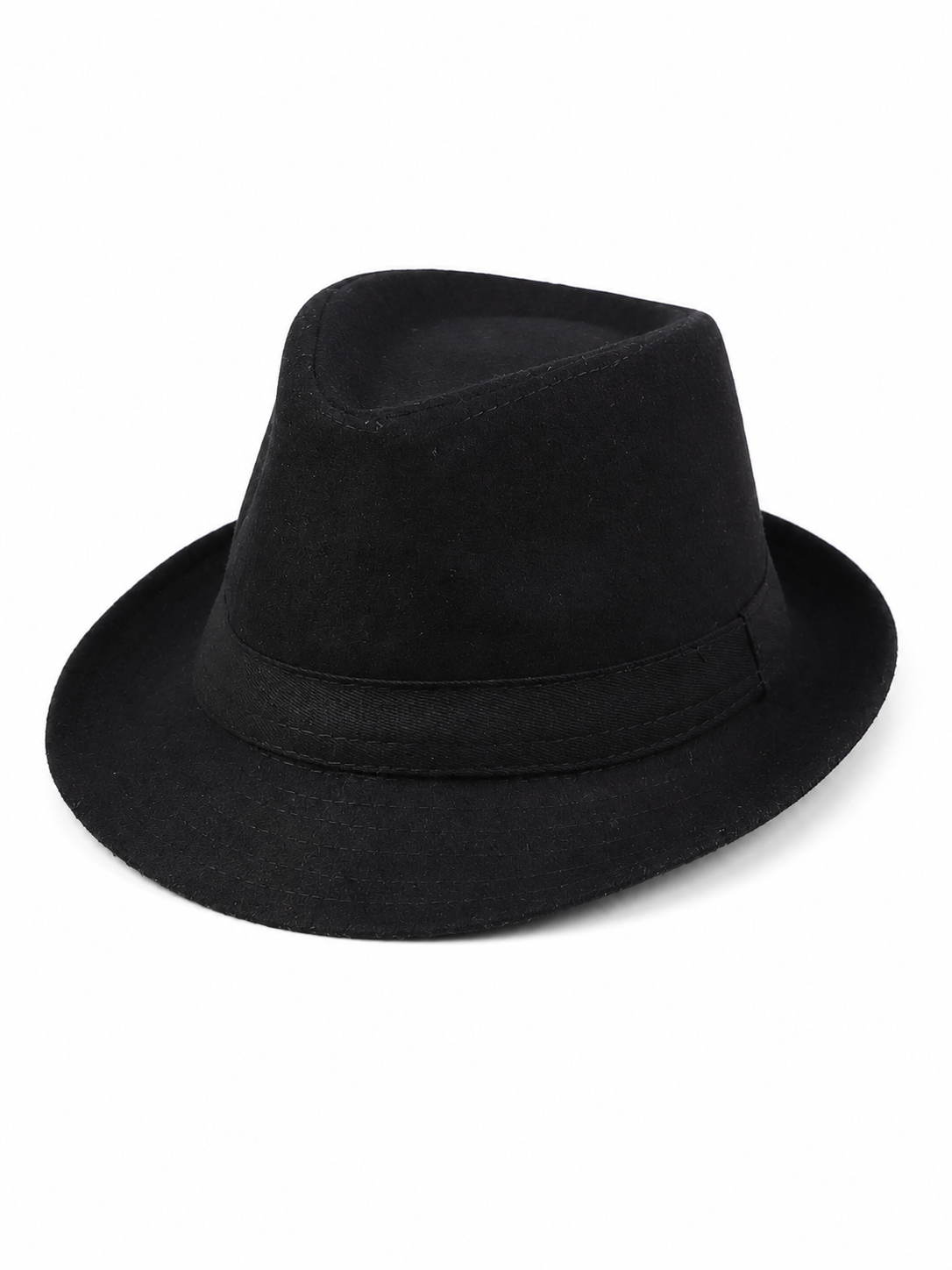 Carnival Fedora Hat with Ribbon and Wide Brim