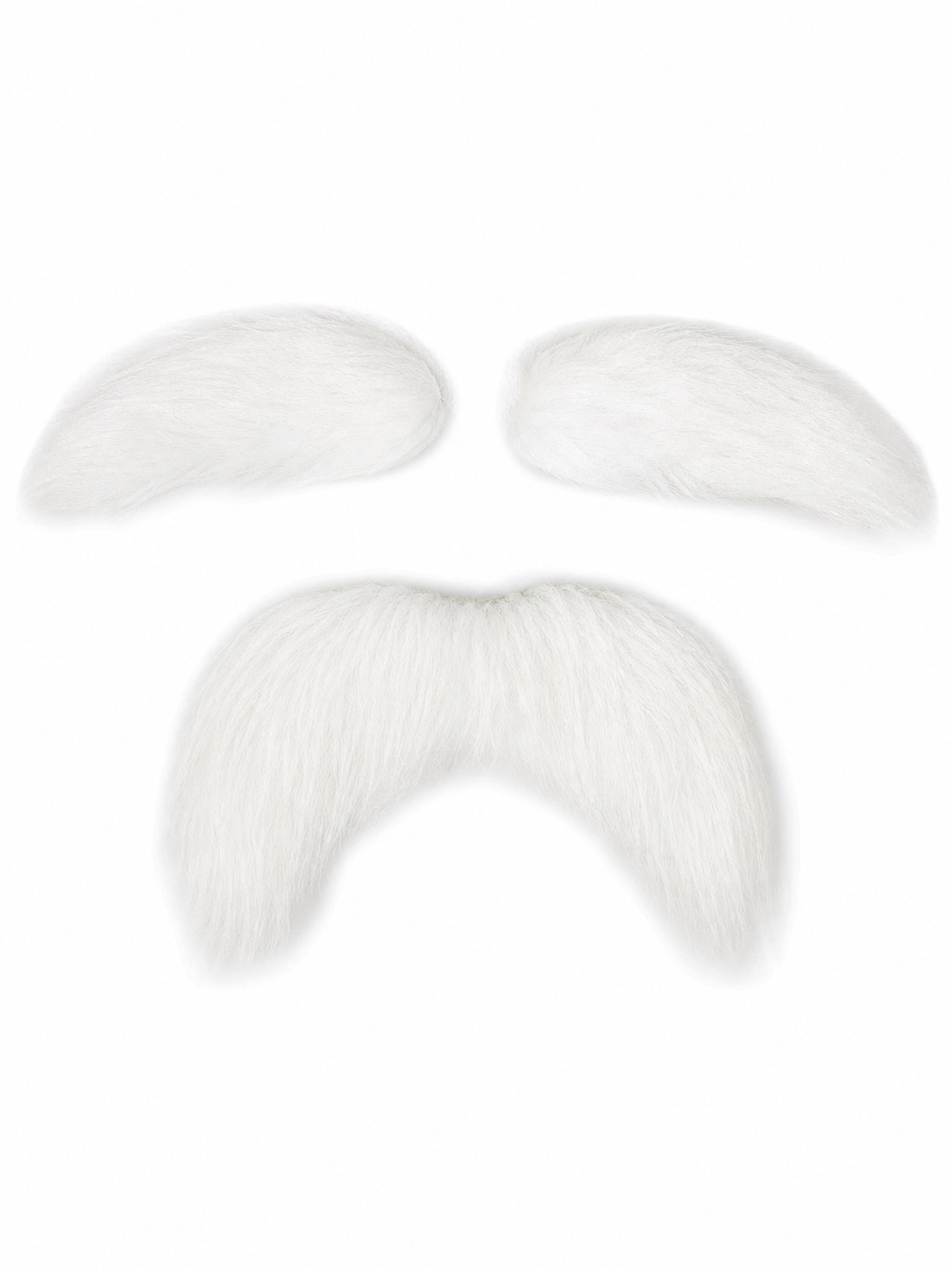 Carnival Set: Fake Mustache and White Eyebrows